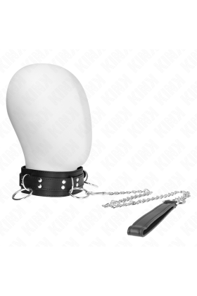 Ring-Sklaverei-Halskette mit Band 80 cm 53 X 5 cm von Kink Collar & Gag kaufen | Fesselliebe