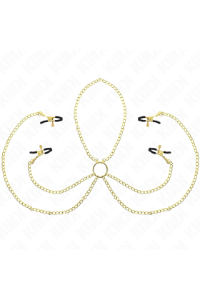 Nippel- und Kitzlerklammern, Verstellbar, Gold von Kink Nipple Grip kaufen | Fesselliebe