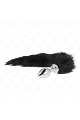 Anal Plug Größe M 8 X 3,5 cm mit Kunststoffschwanz 40 cm Schwarz von Kink Pleasure Plugs kaufen | Fesselliebe