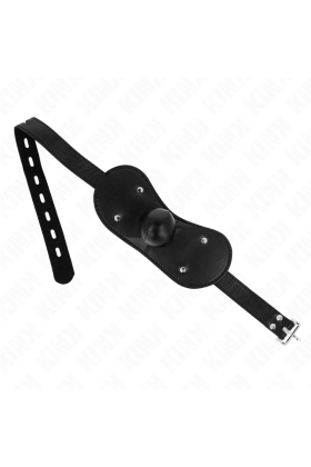 Ball Gag Mundmaske mit Schloss Verstellbar 42-60 cm von Kink Collar & Gag kaufen | Fesselliebe
