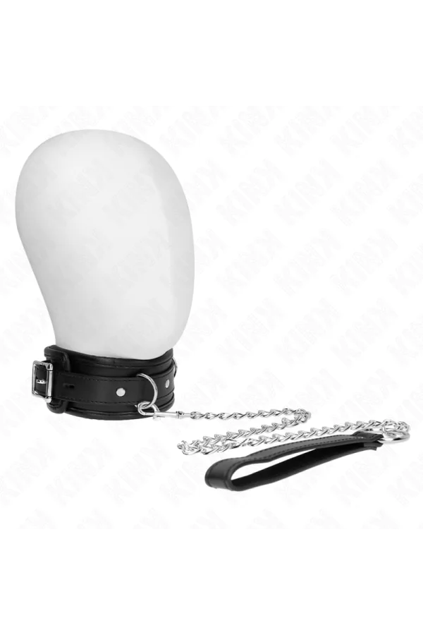 Basismodell Halsband mit Leine 65 cm Modell 1 53 X 6 cm von Kink Collar & Gag