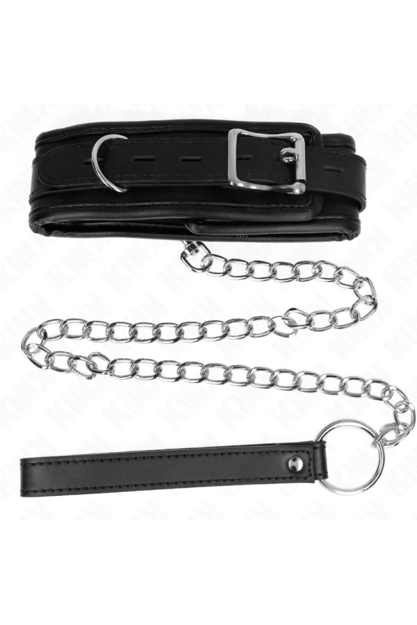 Basismodell Halsband mit Leine 65 cm Modell 1 53 X 6 cm von Kink Collar & Gag