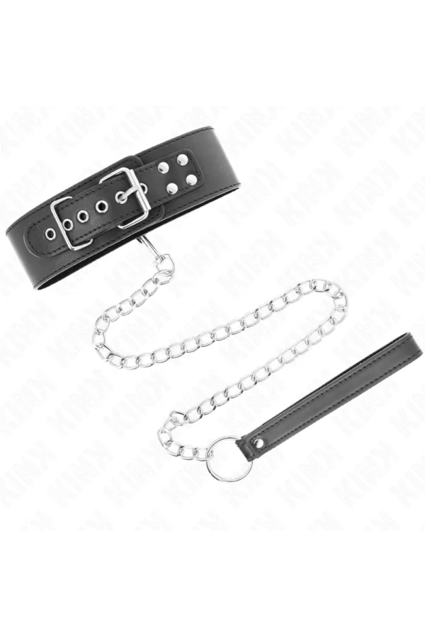 Basismodell Halsband mit Leine 65 cm Modell 2 von Kink Collar & Gag