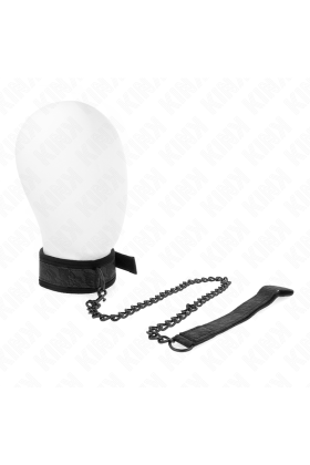 Basismodell Halsband mit Leine 77 cm Modell 5 Verstellbar 34-54 cm X 5 cm von Kink Collar & Gag kaufen | Fesselliebe