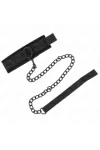 Basismodell Halsband mit Leine 77 cm Modell 5 verstellbar 34-54 cm X 5 cm von Kink Collar & Gag