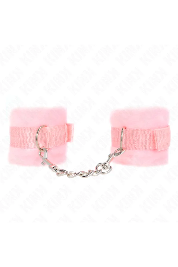 Beginner Pelzhandmanschetten Rosa 30 X 7 cm von Kink Wrist Restraint