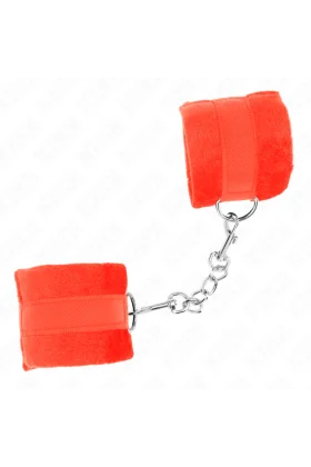 Beginner Pelzhandmanschetten Rot 30 X 7 cm von Kink Wrist Restraint