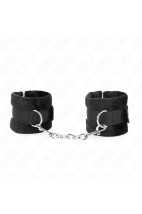 Beginner Pelzhandmanschetten Schwarz 30 X 7 cm von Kink Wrist Restraint kaufen | Fesselliebe