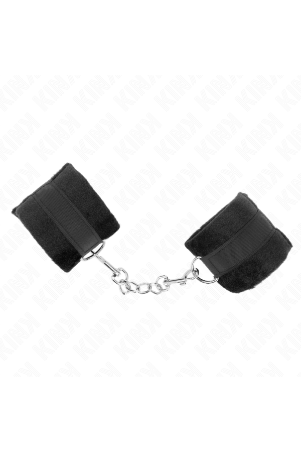 Beginner Pelzhandmanschetten Schwarz 30 X 7 cm von Kink Wrist Restraint kaufen | Fesselliebe