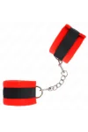 Beginner Pelzhandmanschetten Schwarz-Rot 30 X 7 cm von Kink Wrist Restraint