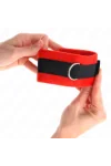 Beginner Pelzhandmanschetten Schwarz-Rot 30 X 7 cm von Kink Wrist Restraint