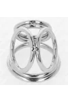 Dreifach Chrom Metall Penisring 3,8 cm bis 5 cm Modell 1 von Kink Ring Power