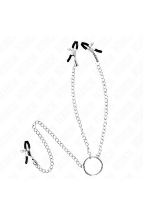 Dreifach Nippel- und Klitzisklemmen mit Kette Modell 0 von Kink Nipple Grip kaufen | Fesselliebe