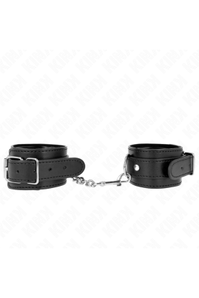 Dünne Handgelenkfesseln Schwarz Verstellbar 21-33 cm von Kink Wrist Restraint kaufen | Fesselliebe