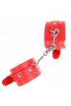 Dünne Handgelenksfesseln Rot verstellbar 21-33 cm von Kink Wrist Restraint