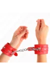 Dünne Handgelenksfesseln Rot verstellbar 21-33 cm von Kink Wrist Restraint