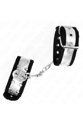 Dünne Handgelenksfesseln Schwarz/Silber 30 X 4 cm von Kink Wrist Restraint