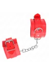 Einfache Handgelenksfesseln Rot verstellbar 20-23 cm X 5,5 cm von Kink Wrist Restraint