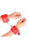 Einfache Handgelenksfesseln Rot verstellbar 20-23 cm X 5,5 cm von Kink Wrist Restraint