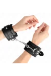 Einfache Handgelenksfesseln Schwarz verstellbar 20-23 cm X 5,5 cm von Kink Wrist Restraint