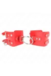 Feste Handgelenkfesseln mit Ring und Nieten verstellbar Rot 17-22 cm X 6,5 cm von Kink Wrist Restraint