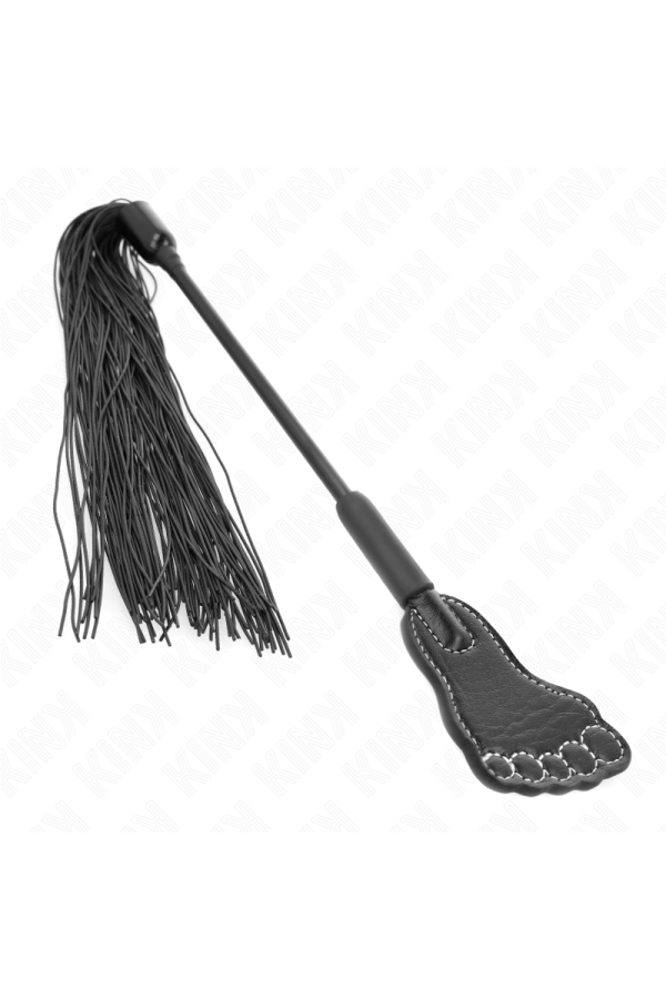 Fußförmige Paddel mit Quastenpeitsche 31 cm von Kink Impact & Touch kaufen | Fesselliebe