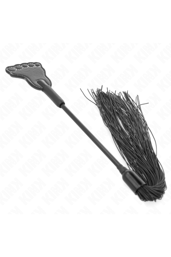 Fußförmige Paddel mit Quastenpeitsche 31 cm von Kink Impact & Touch kaufen | Fesselliebe