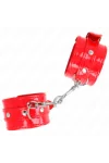 Glänzende Handmanschetten Rot verstellbar 23-33 cm von Kink Wrist Restraint