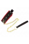 Halsband mit Leine aus Einfacher Stoff, verstellbar 33-48 cm X 5,7 cm von Kink Collar & Gag