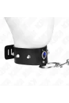 Halskette 65 cm mit Band mit Blauen Diamanten verstellbar 36-43 cm X 5 cm von Kink Collar & Gag