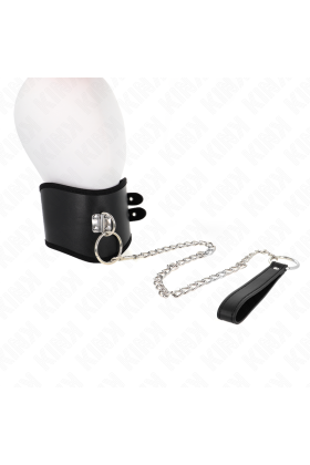 Halskette 65 cm mit Breitem Riemen Verstellbar 40-55 cm X 10 cm von Kink Collar & Gag kaufen | Fesselliebe