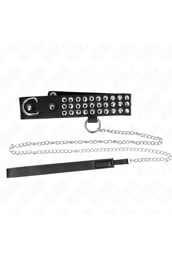 Halskette mit Band 65 cm Glänzend verstellbar 37-42 cm X 5,3 cm von Kink Collar & Gag