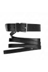 Halskette mit Gürtel 116 cm Schwarz Gurt verstellbar 32-50 cm X 8 cm von Kink Collar & Gag