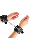 Handgelenkfessel mit Doppelter Schnalle Schwarz verstellbar 19-26 cm von Kink Wrist Restraint