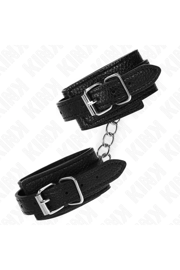 Handgelenkfesseln mit Schlangenmuster, Schwarz, verstellbar 20-28 cm X 5,4 cm von Kink Wrist Restraint