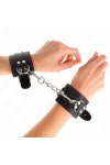 Handgelenkfesseln Schwarz mit Rotem Futter verstellbar 20-28 cm X 5,5 cm von Kink Wrist Restraint