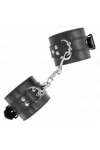 Handgelenkfesseln Schwarz mit Schwarzem Gürtel verstellbar 17-28 cm X 6 cm von Kink Wrist Restraint