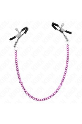 Kette Nippelklemmen Lila 30 cm von Kink Nipple Grip kaufen | Fesselliebe