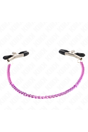 Kette Nippelklemmen Lila 30 cm von Kink Nipple Grip kaufen | Fesselliebe