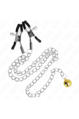 Kettennippelklammern mit Glocke 30 cm von Kink Nipple Grip kaufen | Fesselliebe