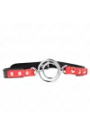 Knebel mit Mehreren O-Ringen 4 / 4,8 cm Rot 38 X 56 cm von Kink Collar & Gag