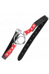 Knebel mit Mehreren O-Ringen 4 / 4,8 cm Rot 38 X 56 cm von Kink Collar & Gag