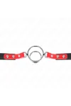 Knebel mit Mehreren O-Ringen 4 / 4,8 cm Rot 38 X 56 cm von Kink Collar & Gag