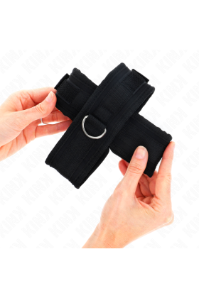 Kreuzmanschetten Schwarz 34 X 5,5 cm von Kink Wrist Restraint kaufen | Fesselliebe