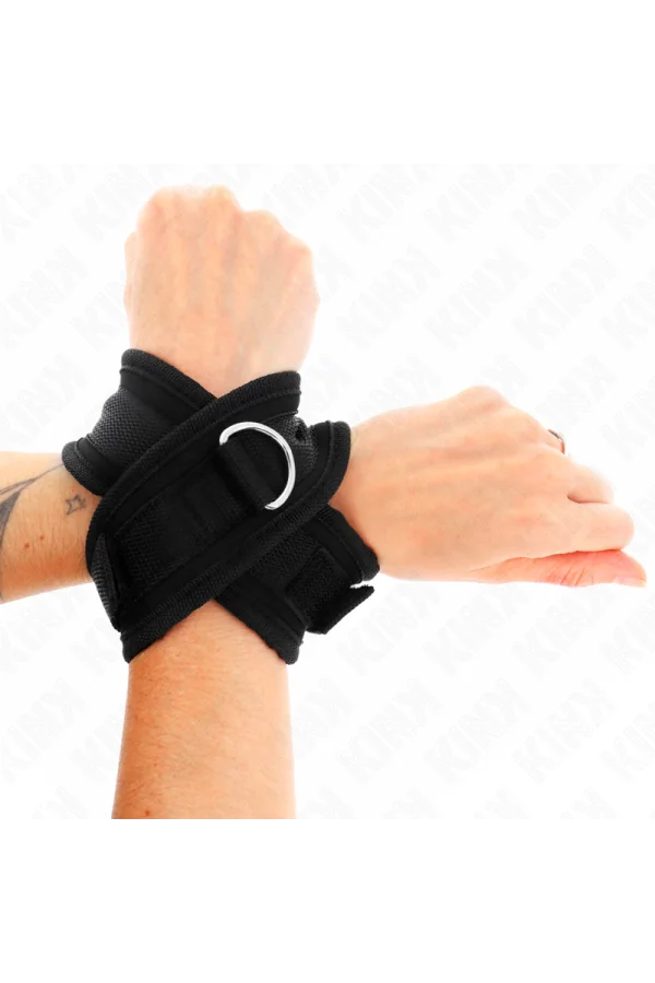 Kreuzmanschetten Schwarz 34 X 5,5 cm von Kink Wrist Restraint