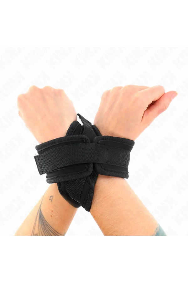 Kreuzmanschetten Schwarz 34 X 5,5 cm von Kink Wrist Restraint