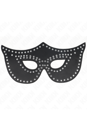 Kunstledermaske mit Nieten Modell 2 30 X 12 cm von Kink Masked Allure kaufen | Fesselliebe
