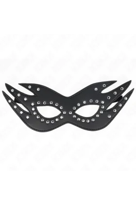 Kunstledermaske mit Nieten Modell 3 26 X 9,5 cm von Kink Masked Allure