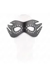 Kunstledermaske mit Nieten Modell 3 26 X 9,5 cm von Kink Masked Allure