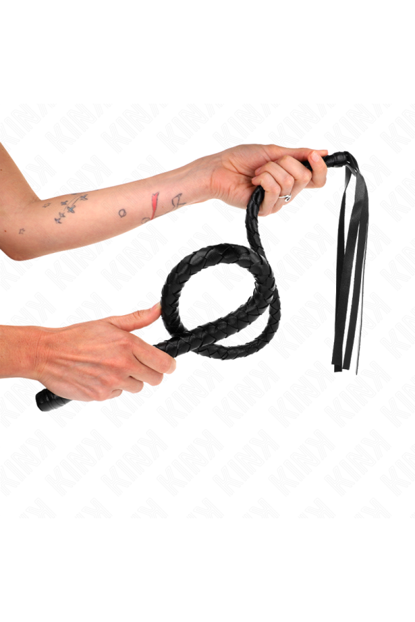 Lange Peitsche mit Perlen 110 cm von Kink Impact & Touch kaufen | Fesselliebe